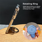 Nothing Phone 4a 5G Luxury Four Corner Invincible Bracket Ring Stand Case