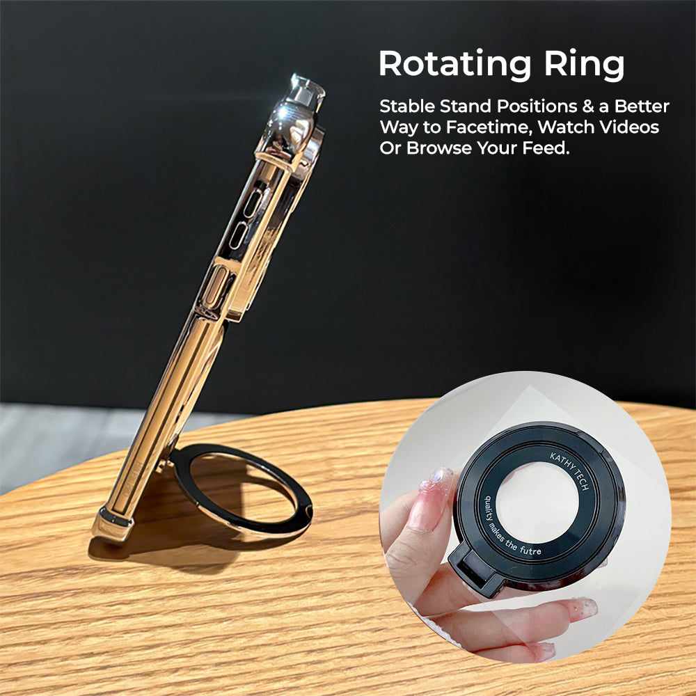 Nothing Phone 4a 5G Original Luxury Magnifier Ring Stand Shockproof Airbags Corner Case