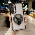 Samsung Galaxy A36 5G Premium Butterfly Stand Airbags Case