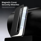 Samsung Galaxy S25 5G Smart Side Window Flip Leather Case