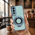 OnePlus Nord 5 5G Original Luxury Magnifier Ring Stand Shockproof Airbags Corner Case