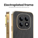 Oppo F29 Pro 5G Premium Electroplated Frame Gold Thread Pattern Soft Case