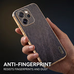 Oppo Reno 15 Pro Mini 5G Premium Electroplated Frame Gold Thread Pattern Soft Case