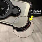 Vivo V60 5G Luxury Four Corner Invincible Bracket Ring Stand Case