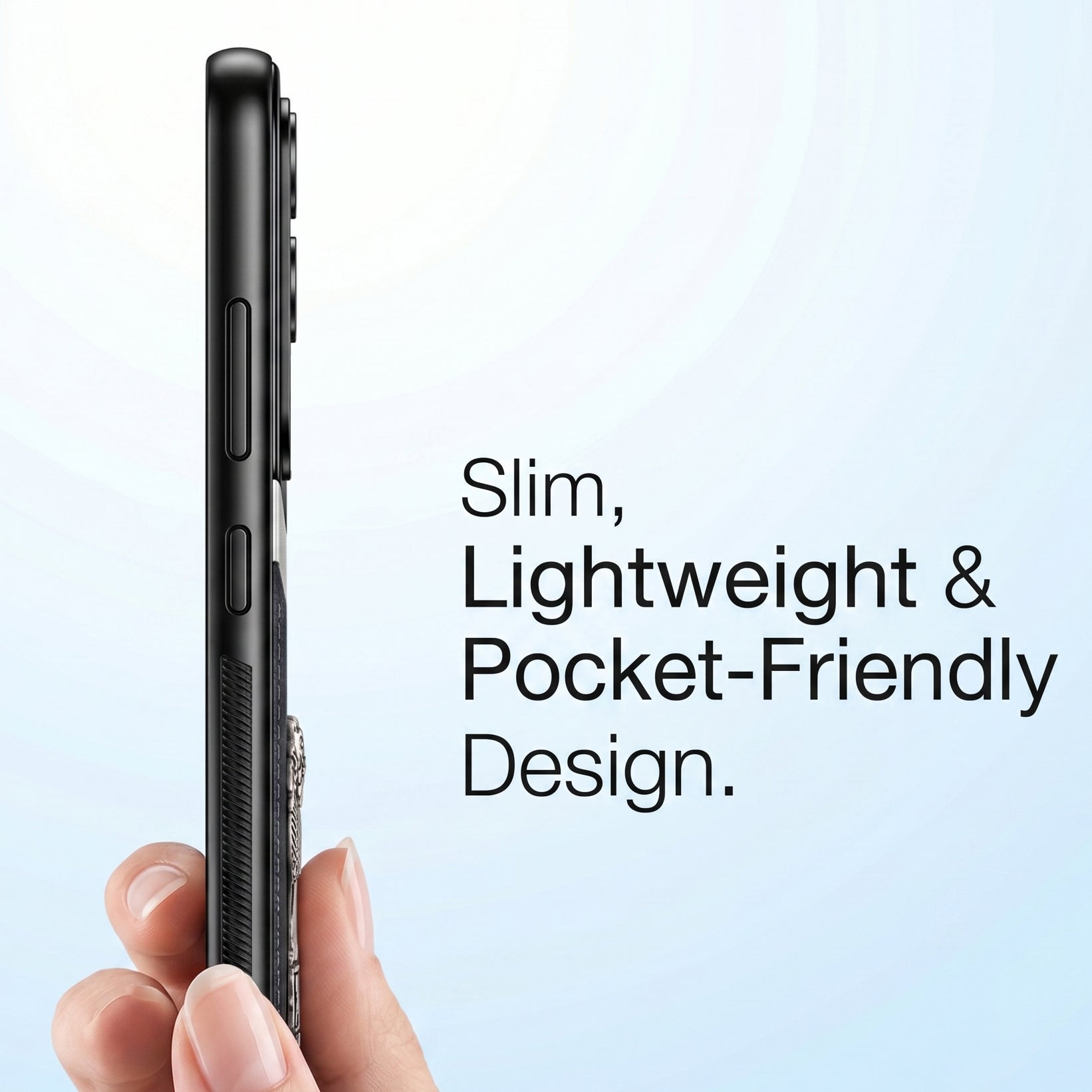Oppo Reno 13 5G Satyamev Jayate 3D Metal Leather Back Case