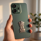 Oppo Reno 14 5G Compatible Satyamev Jayate 3D Metal Emblem Sticker