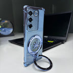 Vivo V27/V27 Pro 5G Premium Stress Buster Wheel Rotating Shockproof Airbags Case