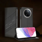 Vivo T4 5G Retro PU Leather Magnetic Wallet Flip Case with Charm Strap