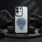 Vivo T4x 5G Luxury Four Corner Invincible Bracket Ring Stand Case