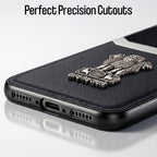 Vivo V60 5G Satyamev Jayate 3D Metal Leather Back Case