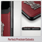 Vivo V60 5G Satyamev Jayate 3D Metal Leather Back Case