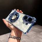 Vivo T4 Pro 5G Blue Back Case With Rotating Ring