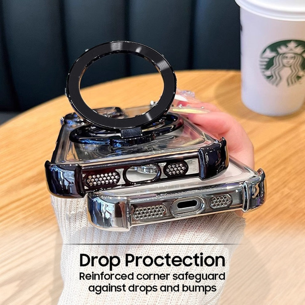 OnePlus Nord CE3 5G Luxury Four Corner Invincible Bracket Ring Stand Case